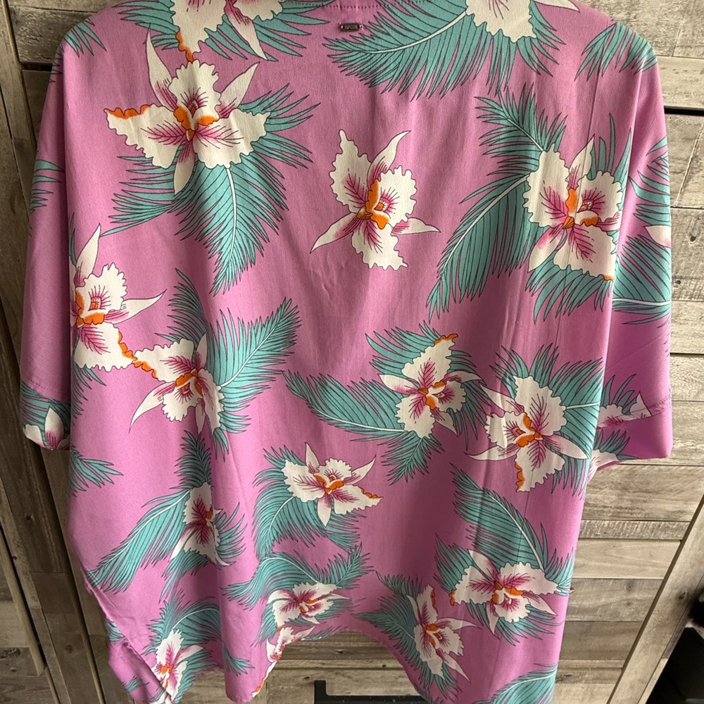 Rip Curl Pink Tropical Leaf shirt - Picture 6 of 9